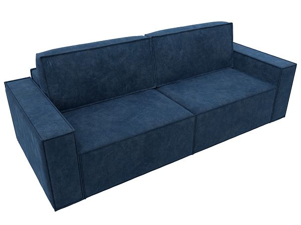 Диван прямой Куба Велюр синий - Вид 5