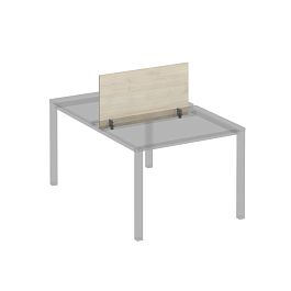 Экран для рабочей станции 100 на сером металлокаркасе КФ Комфорт КФ К.С 845 ДШ дуб шамони - Фото предпросмотра