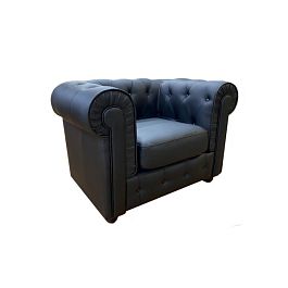 (new-k-bl) Кресло Ньюфорд Размер: 108 х 84 см, черный Ecotex 3001 - Фото предпросмотра