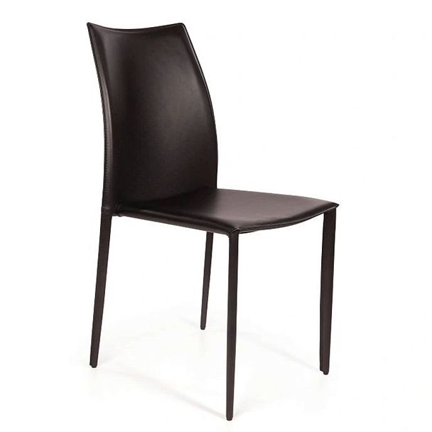 Стул Rolf, кожа черный - Вид 1