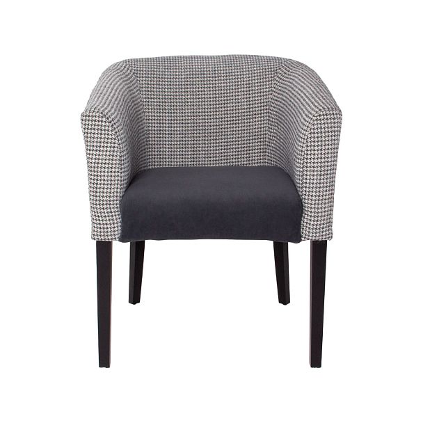 Полукресло Самбука, шенилл Georgi 15, велюр Teddy 018, бук RAL 9005 - Вид 6