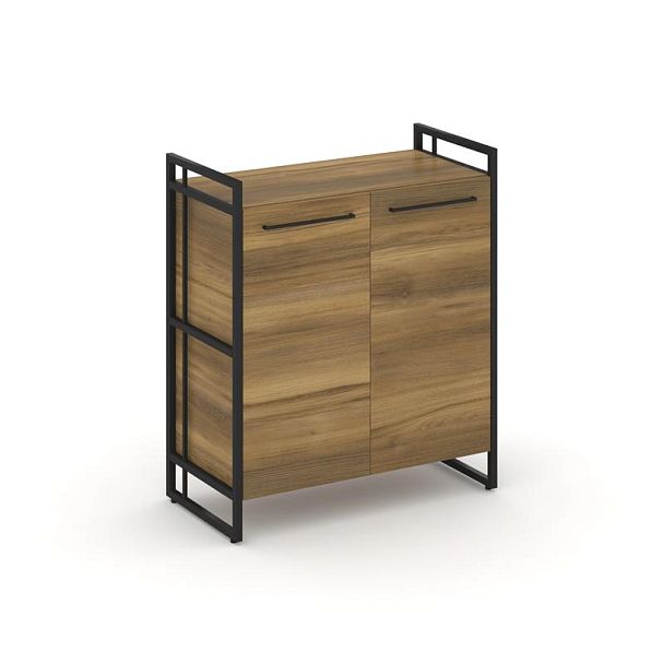 Rift Шкаф 2 ниши широкий RF.SS-21 Сандал Янтарный/Металл Черный 798*396*924 - Вид 1