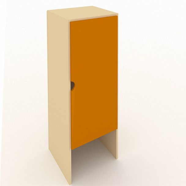 Пенал с дверцей ДП 2М оранжевый - Вид 1