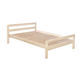 Кровать Массив 1,6Н Бесцветный (Лак) - Фото предпросмотра