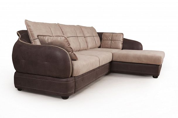 Napoli (Неаполь) диван-кровать с шезлонгом, замша - Вид 5