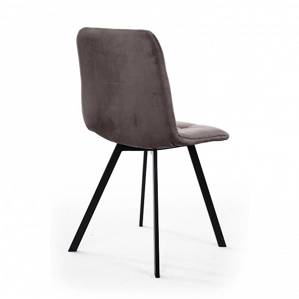 Стул UNO, бархат антрацит 14/ чёрный профиль - Вид 5