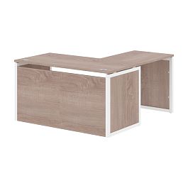 Стол угловой XQPCT 1415H Дуб Сонома/Белый 1400х1500х750 XTEN-QP - Фото предпросмотра