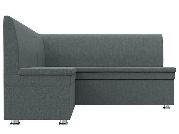 Диван кухонный угловой Уют левый угол Рогожка серый - Вид 2