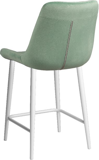 Комплект полубарных поворотных стульев Эйден, Confetti aquamarine/белый, 4 шт. - Вид 6