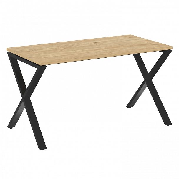 Стол рабочий "Loft" VR.L-SRX-3.7 тиквуд светлый/черный - Вид 1