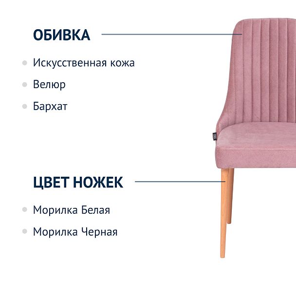 Стул Kongsberg, пудра - Вид 8