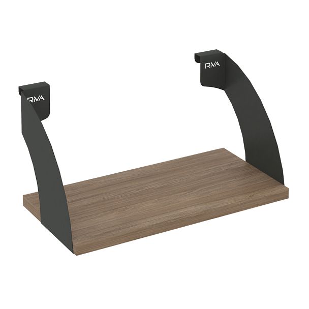 Навесные полки. Кронштейны+ЛДСП полка 400мм MAN-41-4 Дуб аризона/Антрацит металл 400*220*200 - Вид 1