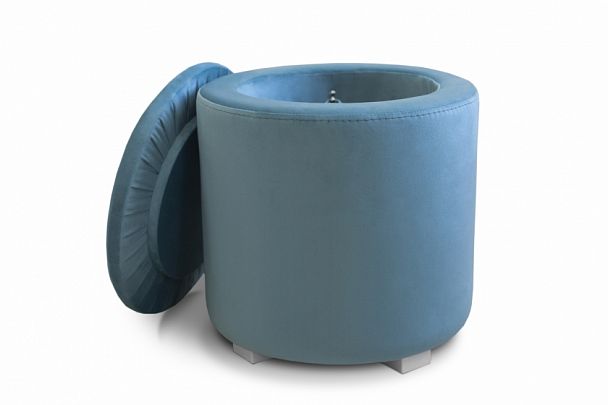 Пуф "Круглый" голубой - Вид 4