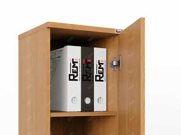 ЛАЙТ / LIGHT RLG036-35x35 Узкий шкаф 35x35x183 Бук - Вид 5