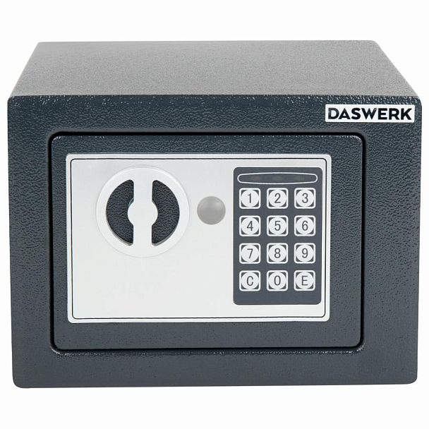 Сейф мебельный DASWERK SC-170EL (170х230х170 мм), электронный замок, графит, 291338 - Вид 4