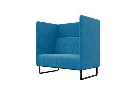 Bronks Диван одноместный BROS-1 Forward 785/Металл Черный 1050*760*1180 - Фото предпросмотра