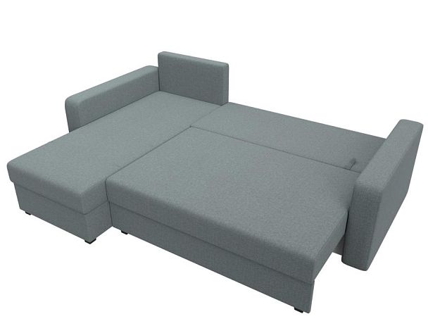 Диван угловой Ливерпуль Лайт левый угол Рогожка серый - Вид 8
