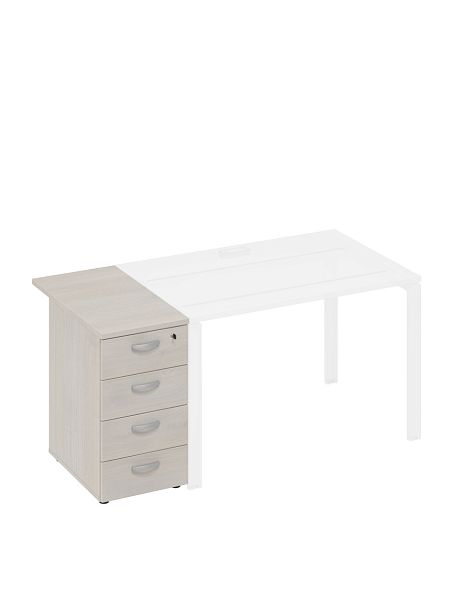 Тумба приставная 4-х ящичная с замком A4 А4 9222 БП дуб шамони - Вид 1