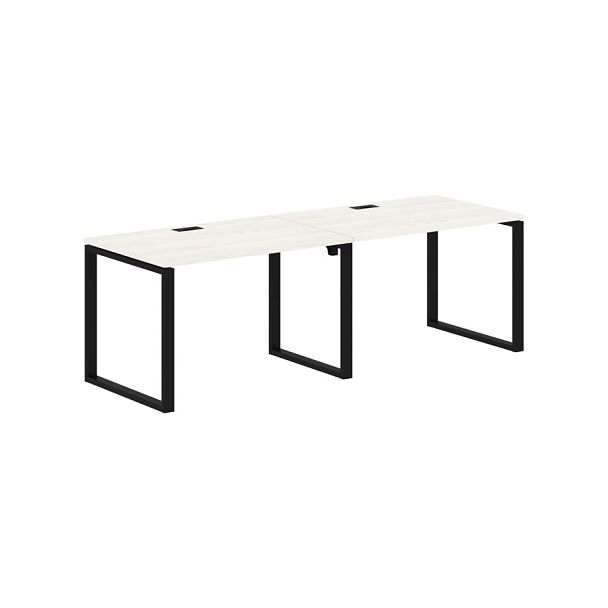 Стол 2-х местный EQWST 2380 Ясень Траун/Черный 2326х800х750 EDIS - Вид 1