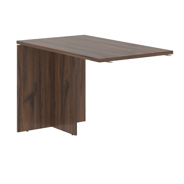 Брифинг-приставка EDB 1167 Дуб Денвер тёмный/Белый 1160х670х750 EDIS - Вид 1