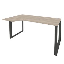 Onix Стол эргономичный левый на О-образном м/к O.MO-SA-1 (L) Дуб аттик/Антрацит металл 1580*980*750 (720/460) - Фото предпросмотра