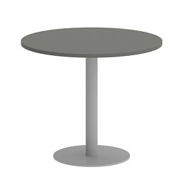 Home Office Стол круглый VR.SP-5-90.1 Металлик/Серый металл 900*900*750 - Фото предпросмотра