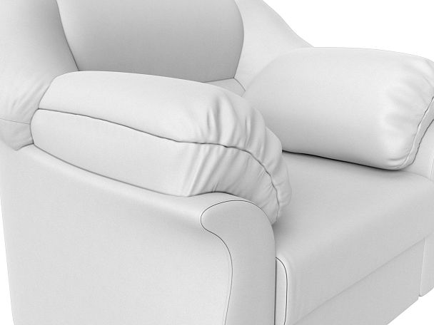Кресло Карнелла (полностью экокожа белая) - Вид 4