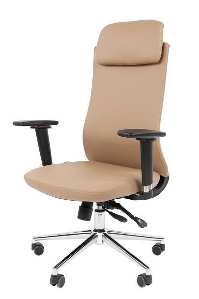 Офисное кресло Chairman 500LUX Россия экокожа бежевый - Вид 8