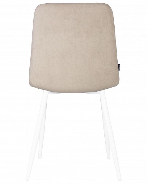 Стул обеденный DOBRIN CHILLY ROMBO (Капучино Simple 05, основание белый) - Вид 5