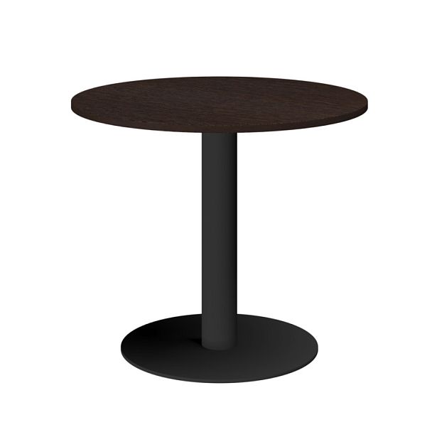 Стол круглый АМ-Д90 Дуб венге/Антрацит 900x900x760 Арго-М - Вид 1