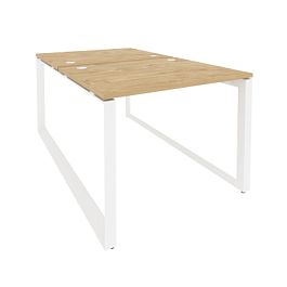 Onix Рабочая станция на О-образном м/к O.MO-D.RS-2.1.8 Тиквуд светлый/Белый металл 980*1635*750 - Фото предпросмотра