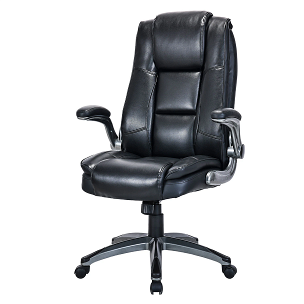 Кресло BRABIX PREMIUM "Paradigm EX-556", пружинный блок, рециклированная кожа, черное, 532976 - Вид 4