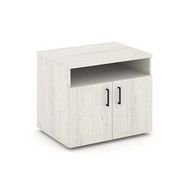 Стайл Проджект Тумба для оргтехники/сервисная SN.TS-001 Дуб Наварра/Черный Ручки 796*600*680 - Фото предпросмотра