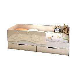 Корпус кровати КР-813 кровать Алиса (1832*640*848) дуб белфорт - Фото предпросмотра