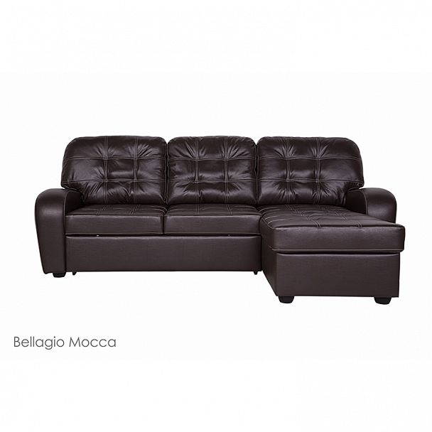 Угловой диван "Сидней" в коже - Вид 2