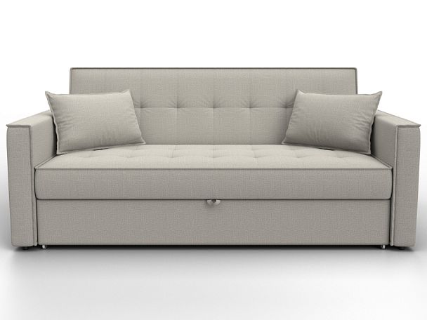 Диван прямой Лига-104 (160) Рогожка бежевый - Вид 2