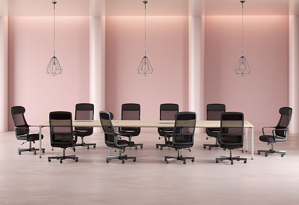 Кресло CHAIRMAN 590, ткань/сетка, черный/красный - Вид 7