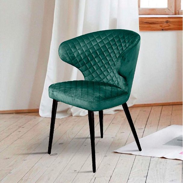 Стул Richard ромб, бархат зелёный 19 - Вид 9