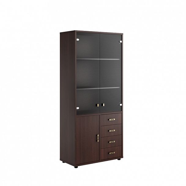 Шкаф для бумаг Monza/Torino 89x45x200 венге - Вид 1