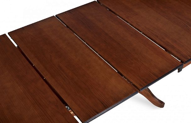 Стол деревянный раздвижной Кайнс 160(200,240)х100х76 Античный орех с черной патиной - Вид 7