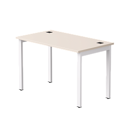 Стол прямой Everprof EVO на металлокаркасе 1180х670х755 мм Кашемир/Белый - Фото предпросмотра