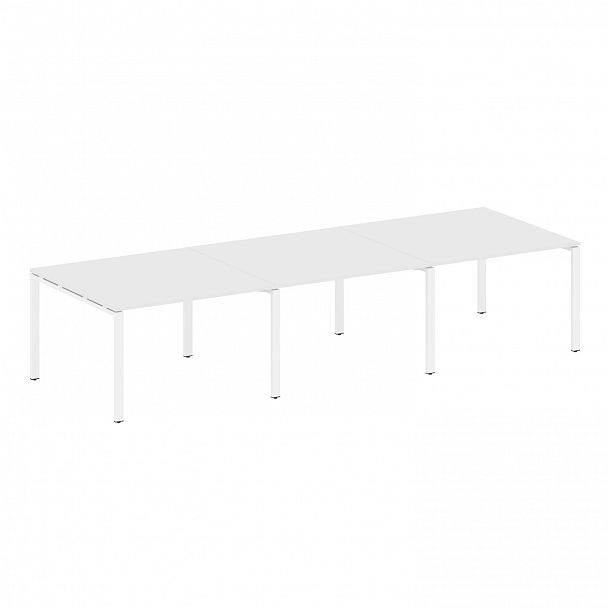 Стол для переговоров "Metal System" БП.ПРГ-3.2 белый - Вид 1