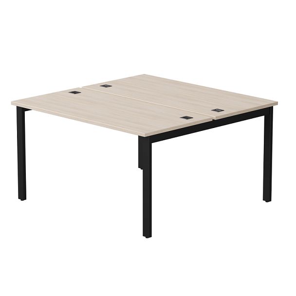 Бенч-система на 2 места Everprof EVO на металлокаркасе 1380х670(1370)x755 Дуб Соната/Черный - Вид 1