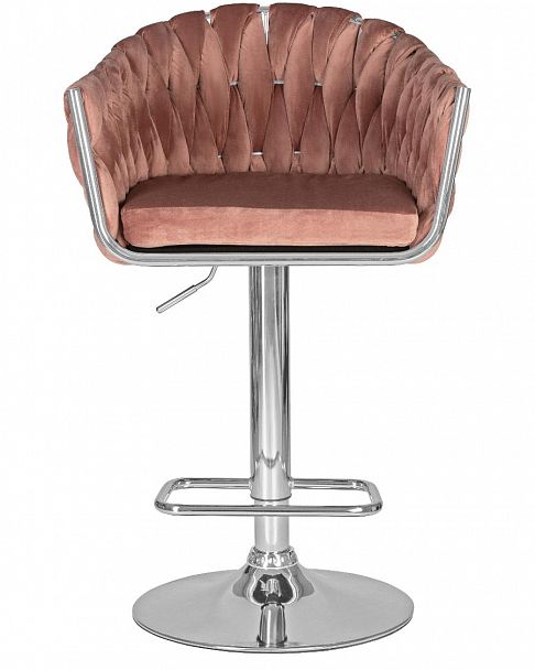 Стул барный DOBRIN MARCEL (пудрово-розовый велюр (MJ9-32)) - Вид 6