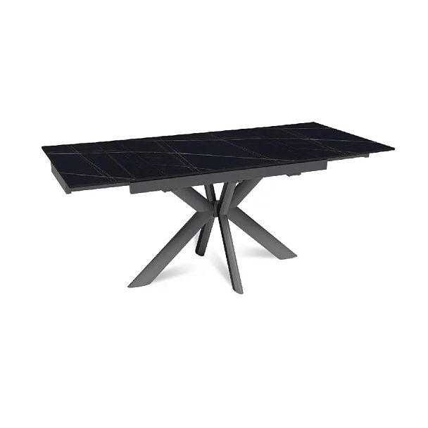 Стол раскладной Strong (120+30+30), керамика матовая Black Gold - Вид 6