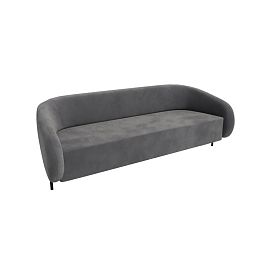 Белт Диван трёхместный BLT-3 Velvet Lux 17/Металл Черный 2210*850*730 - Фото предпросмотра