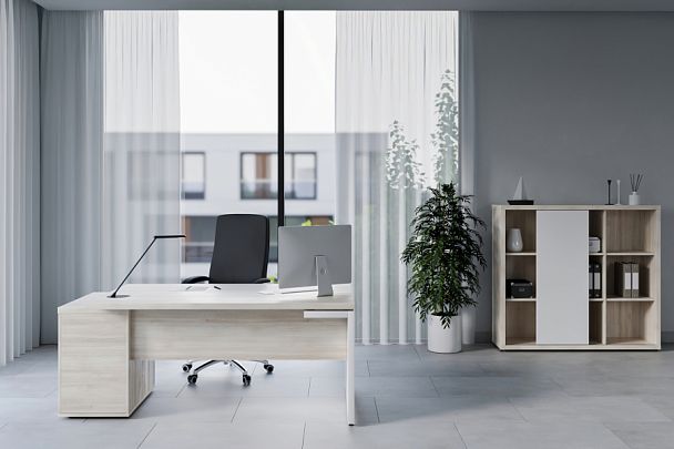 Тумба подкатная с 3 ящиками Zion 42x60x59 дуб шамони светлый - Вид 7