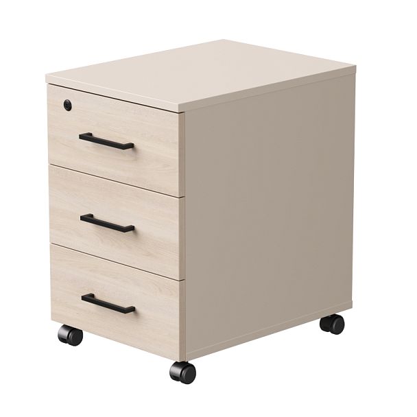 Тумба мобильная Everprof EVO 406х540х608 Кашемир/Кашемир/Дуб Соната - Вид 1