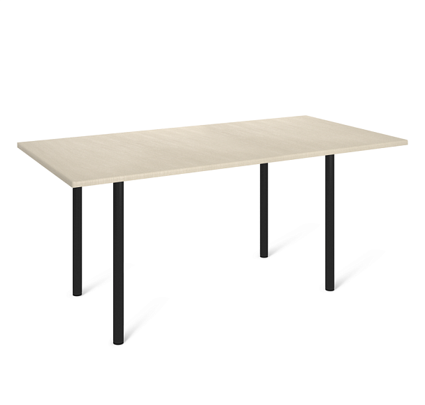 Стол Sheffilton SHT-TU66/120/80 МДФ черный/ассаль - Вид 1