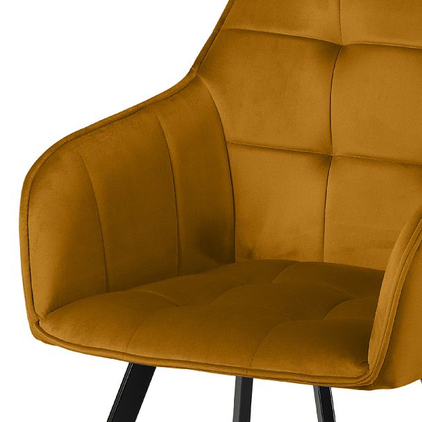 Комплект кресел поворотных Мони, Confetti chai tea/черный, 2 шт. - Вид 8